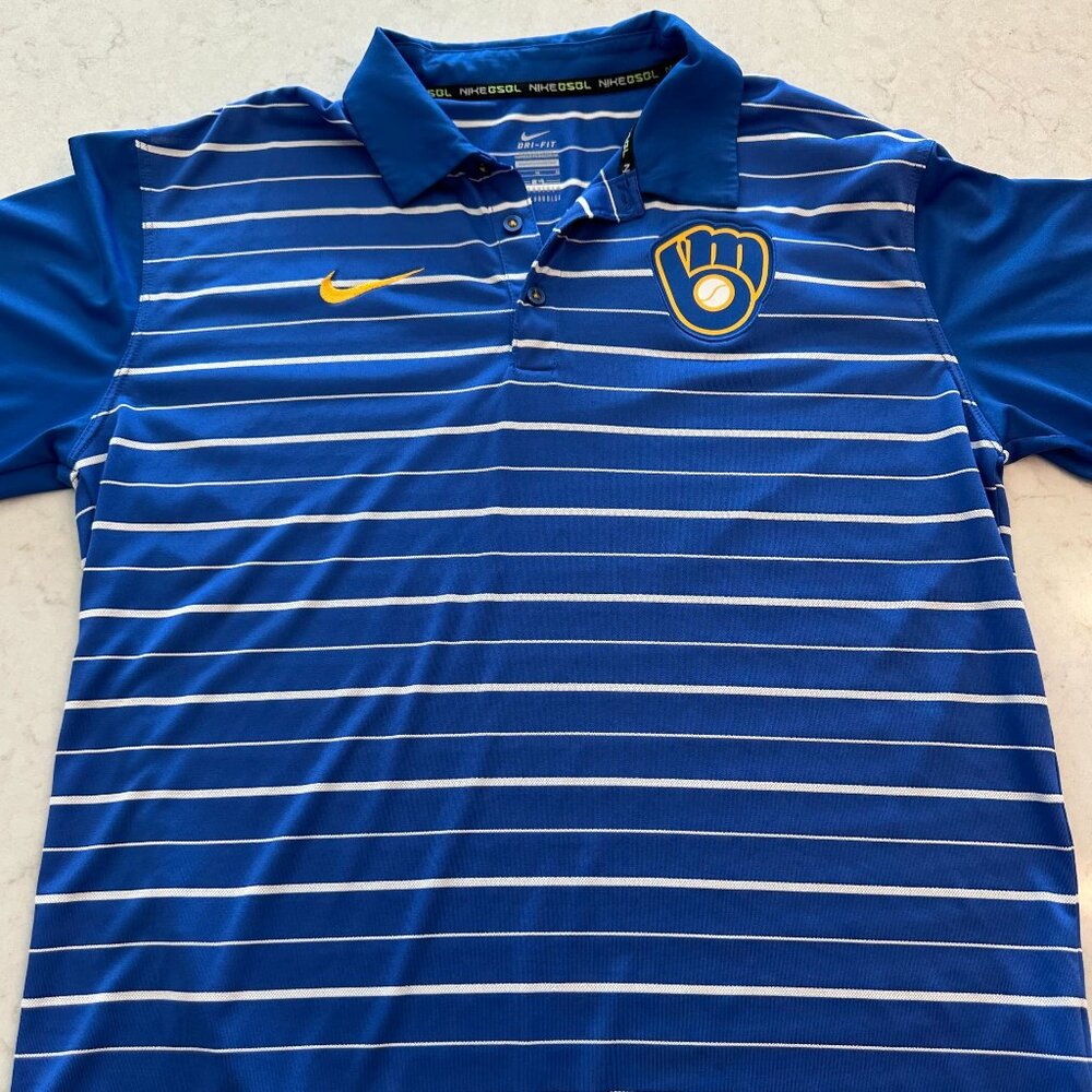 Nike Milwaukee Brewers Golf Polo
